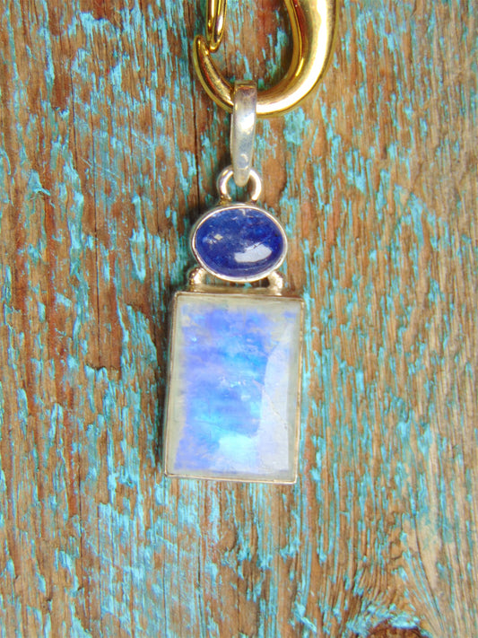 Duo Stone Moonstone Pendant