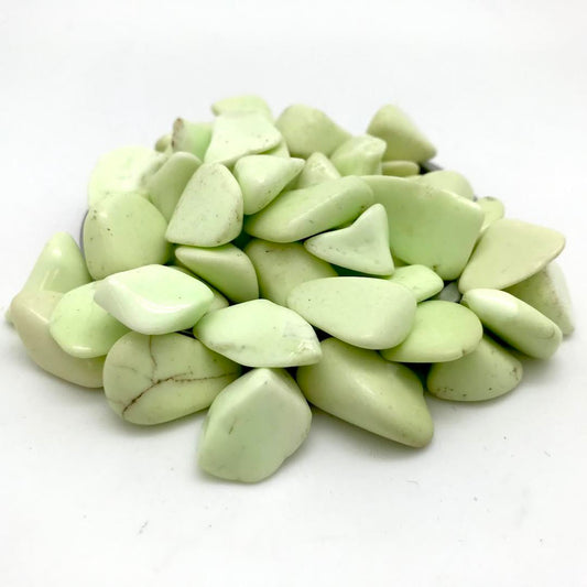 Chrysoprase, Lemon (Tumbled)