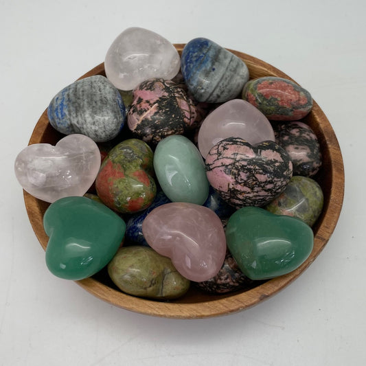 Assorted Crystal Hearts (Mini and Small)