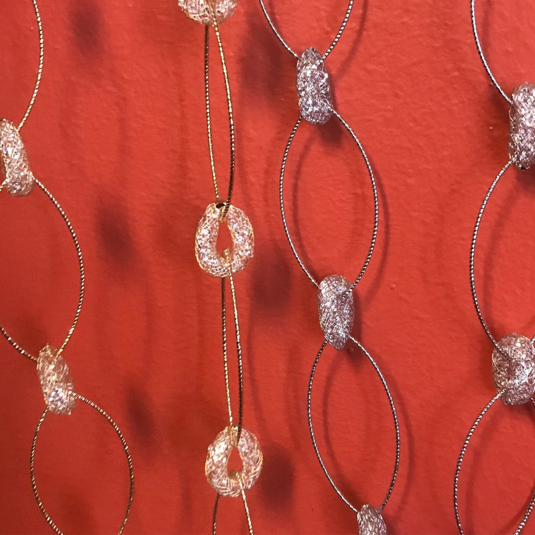 Rhinestone Loop Necklace  (Gold & Silver)