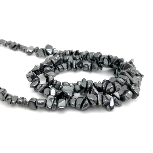 Hematite Crystal Chip Necklace