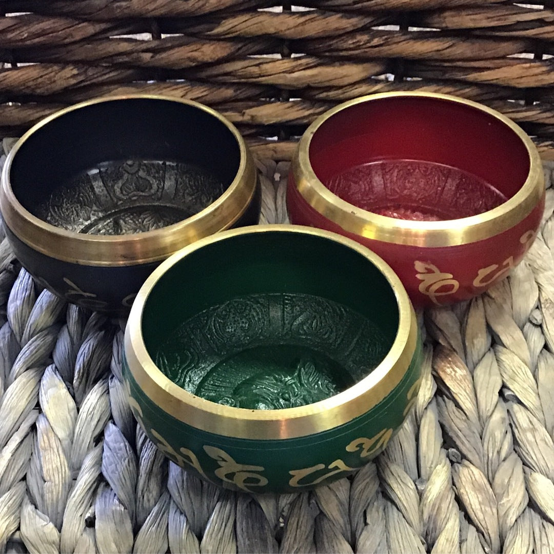 Singing Bowls Colorful 4" - 4.5"