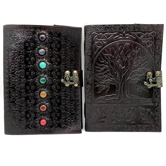 10x7 Medium Leather Journal with 1 Lock