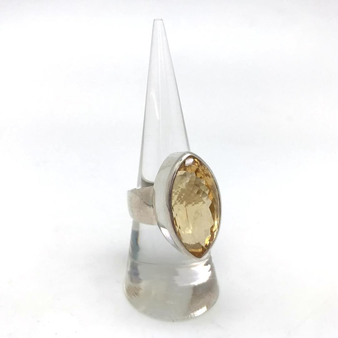 Citrine Faceted Ring (Marquise)