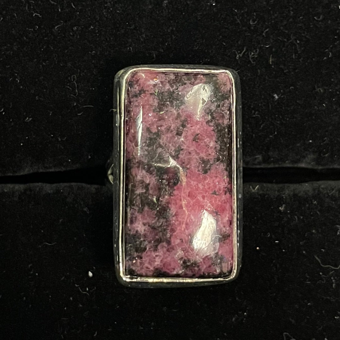 Rhodonite Ring (Rectangular / Square)