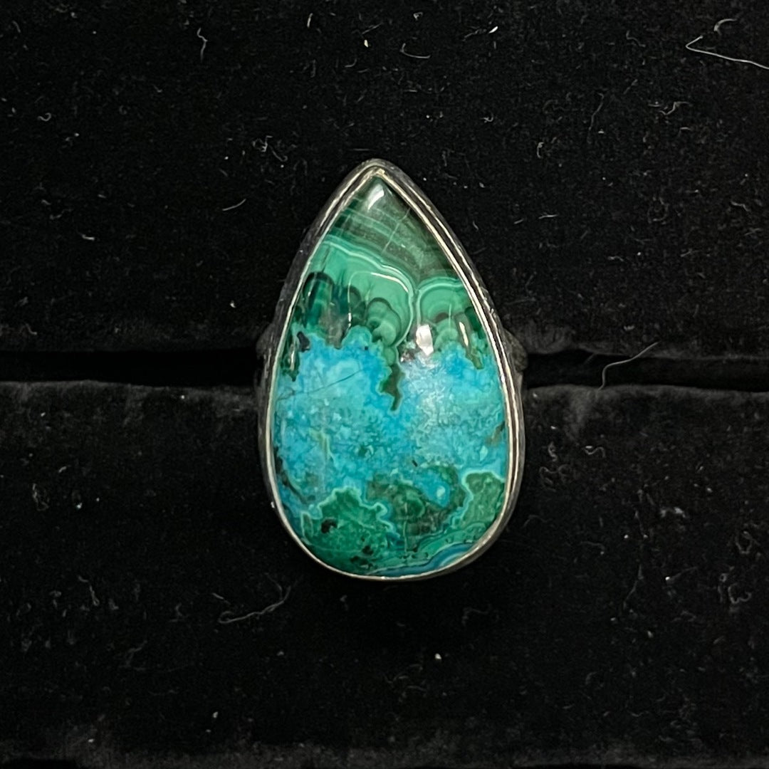 Chrysocolla Ring (Teardrop)