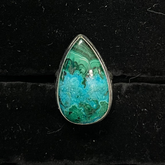 Chrysocolla Ring (Teardrop)