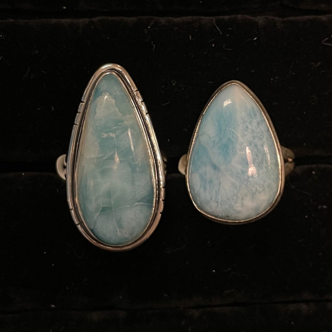 Larimar Ring (Teardrop)
