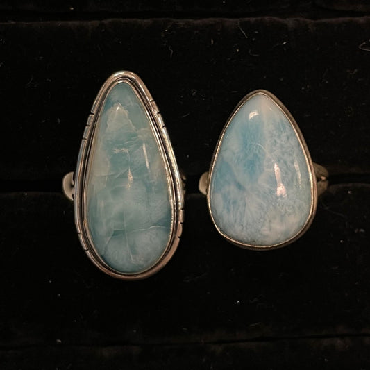 Larimar Ring (Teardrop)
