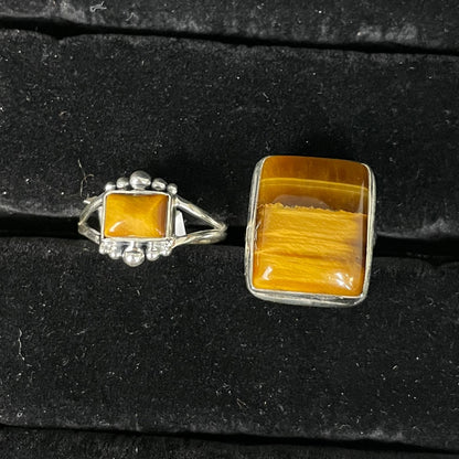 Tigers Eye Ring (Rectangle / Square)