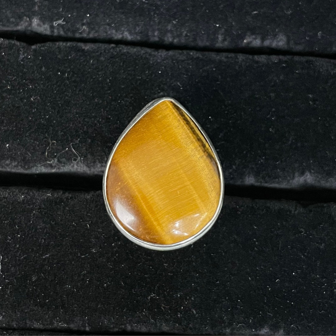 Tigers Eye Ring (Teardrop)