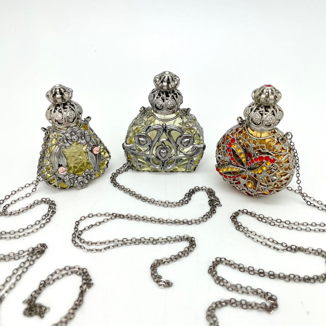 Antique Perfume Bottle Necklace