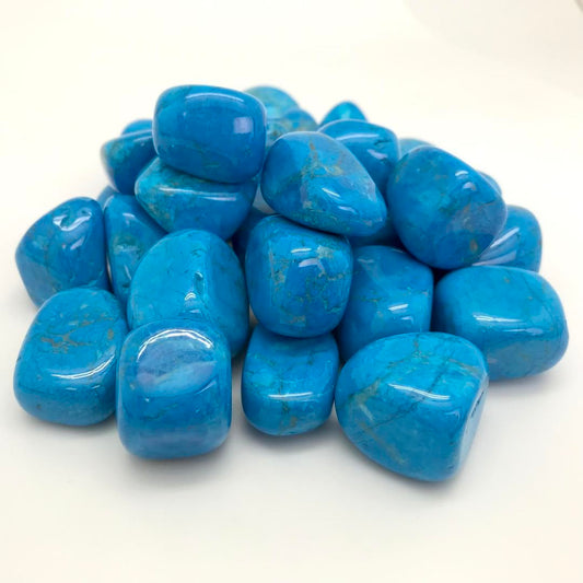 Howlite, Blue (Tumbled)