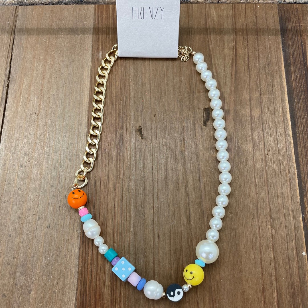 Frenzy - Pearl Beads & Fun Mixed Beads Necklace