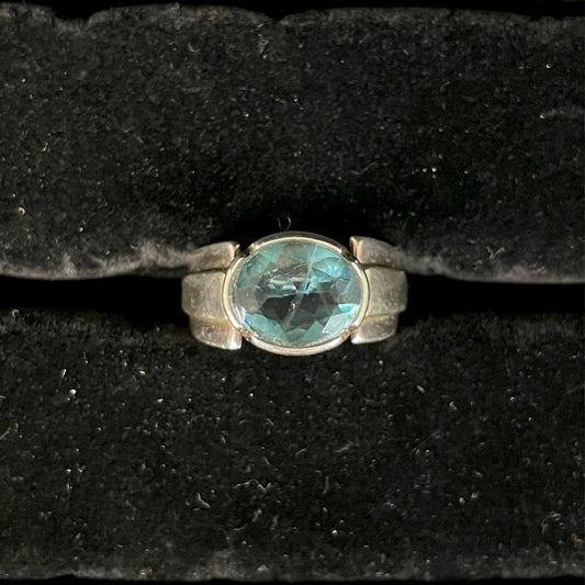 Fluorite Faceted Ring (Oval)