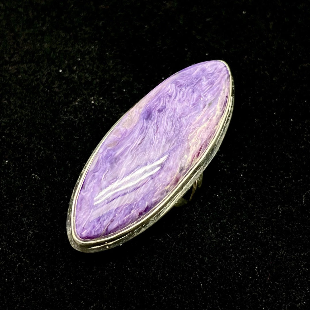 Charoite Ring (Marquise)