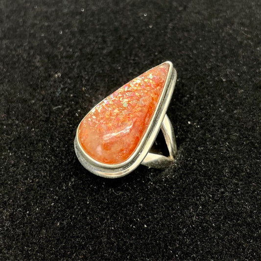 Sunstone Ring (Teardrop)