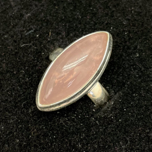 Rose Quartz Ring (Marquise)