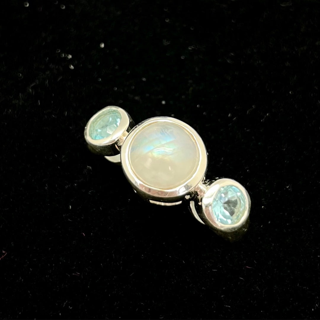 Moonstone Ring (3 Three Stones)