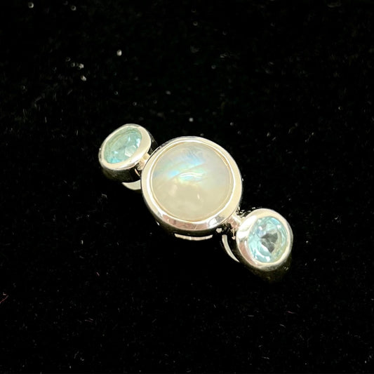 Moonstone Ring (3 Three Stones)