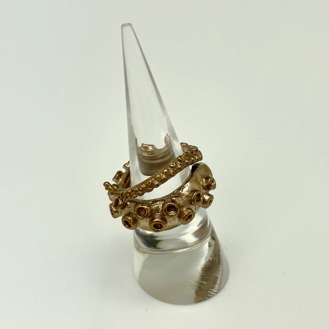 Gold Tentacle Ring