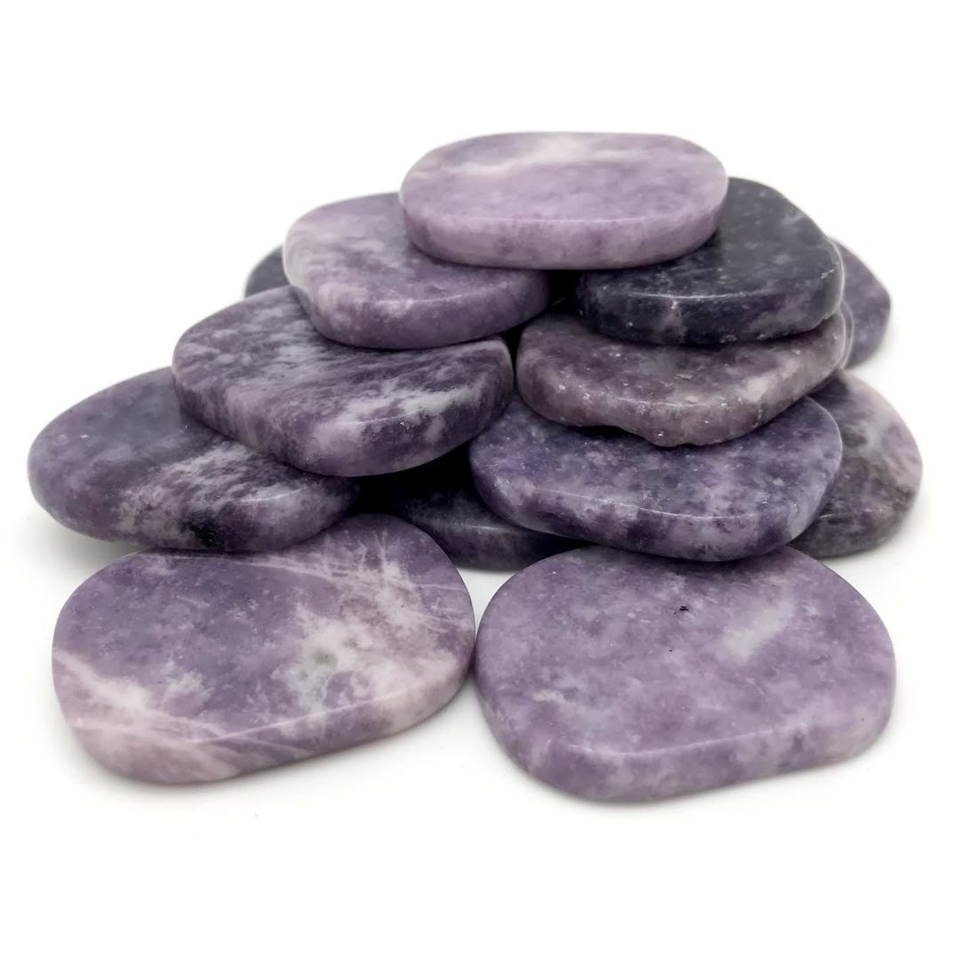 Lepidolite (Flat Worry Stones)