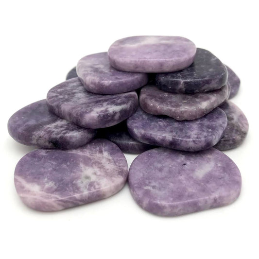 Lepidolite (Flat Worry Stones)