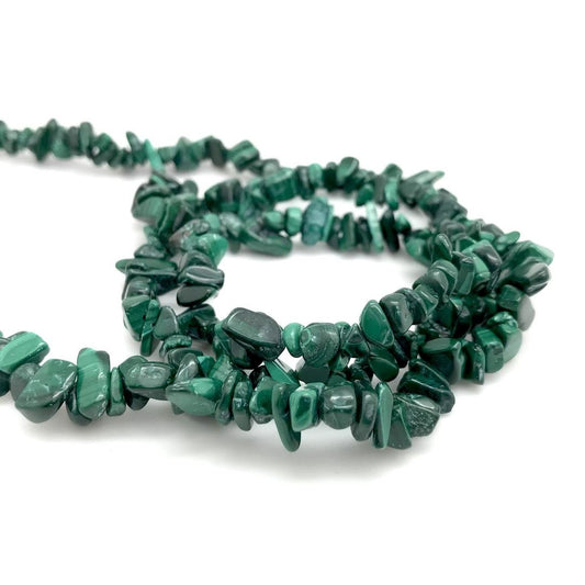 Malachite Crystal Chip Necklace