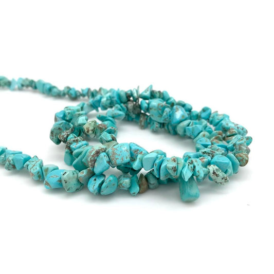 Turquoise Crystal Chip Necklace