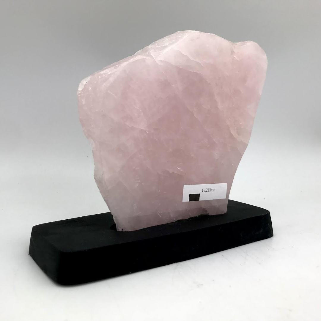 Rose Quartz Slab on Stand