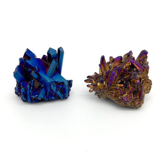 Mini Titanium Aura Quartz Cluster