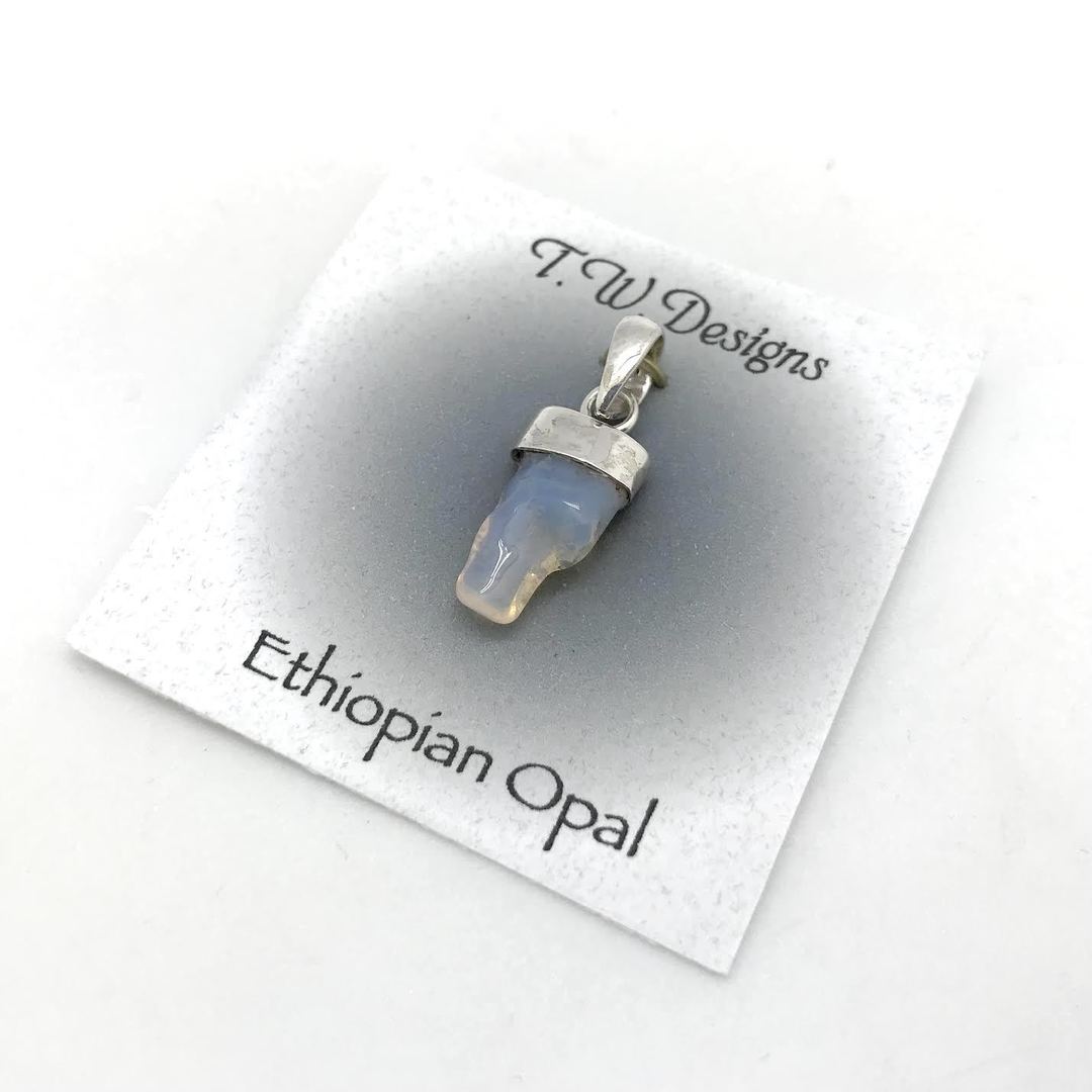 T.W. Ethiopian Opal Silver Pendant