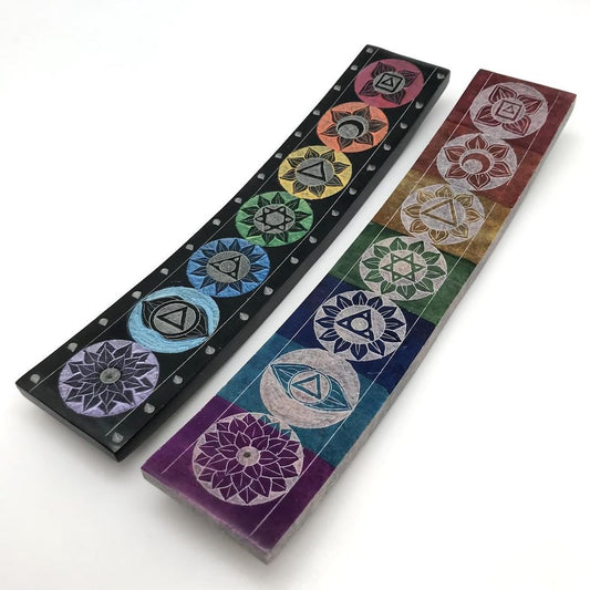 Sled Chakra Soapstone Incense Holder