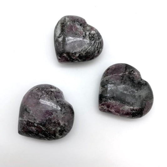 Lepidolite Polished Heart