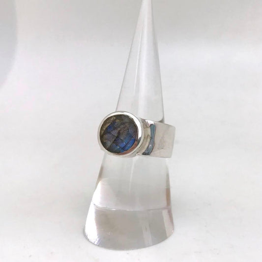 Faceted Labradorite Ring (Oval / Round)